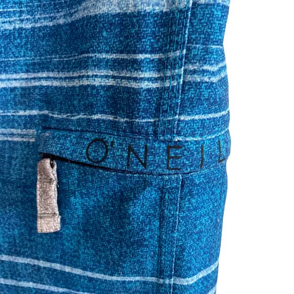 O'Neill Board Shorts Trunks Blue Stripe 30, 13" Inseam, 22" Outseam Surf Swim - Picture 5 of 8